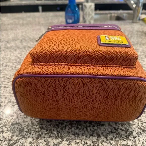 NBA Loungefly Lakers Mini Backpack NWT In original factory packaging - Picture 6 of 7